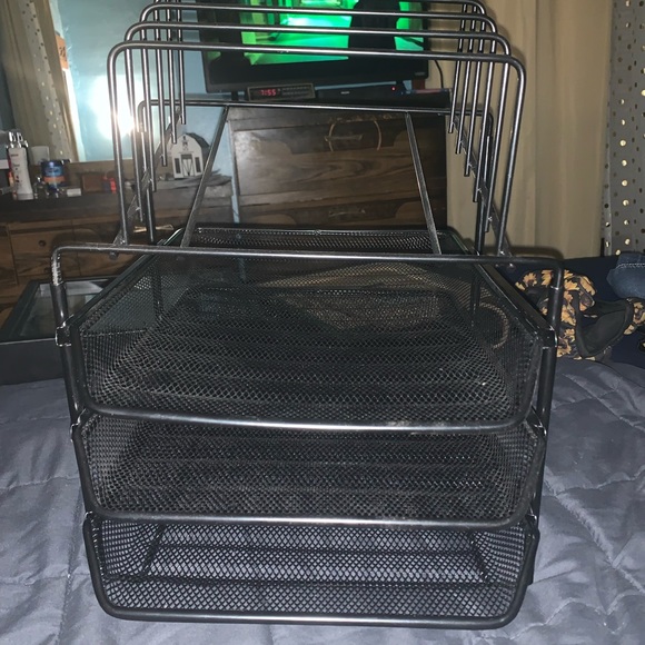 Other - Desk organizer, black, is 3 tier